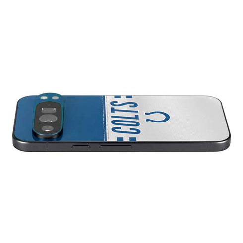 NFL Indianapolis Colts White Striped Pixel 9 Pro XL Skin